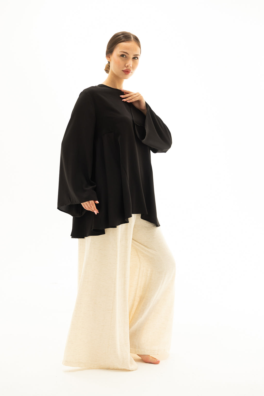 Dubai Krep Kumaş Tunik