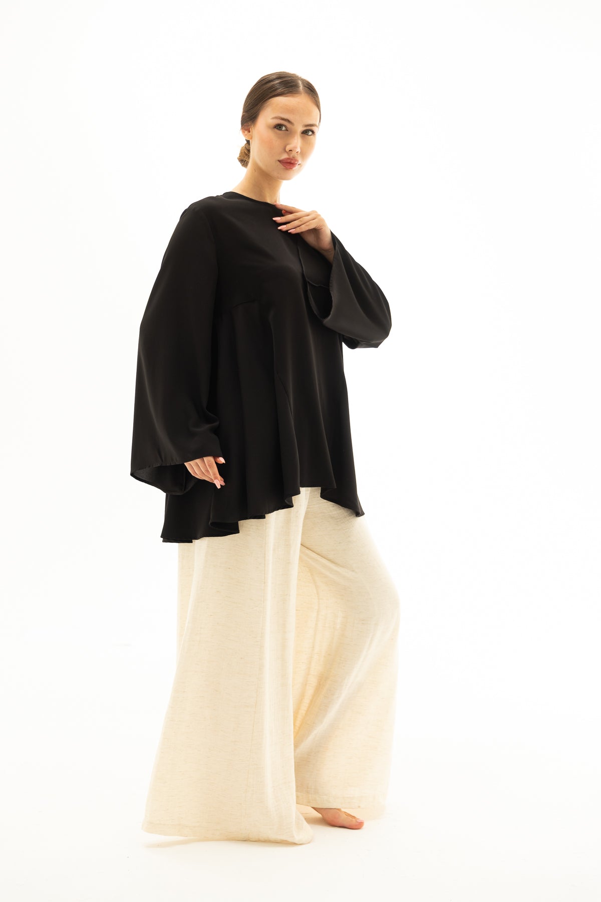 Dubai Krep Kumaş Tunik