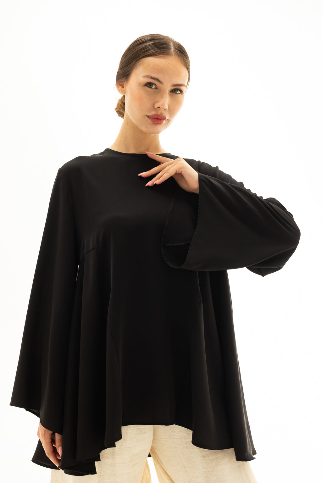 Dubai Krep Kumaş Tunik