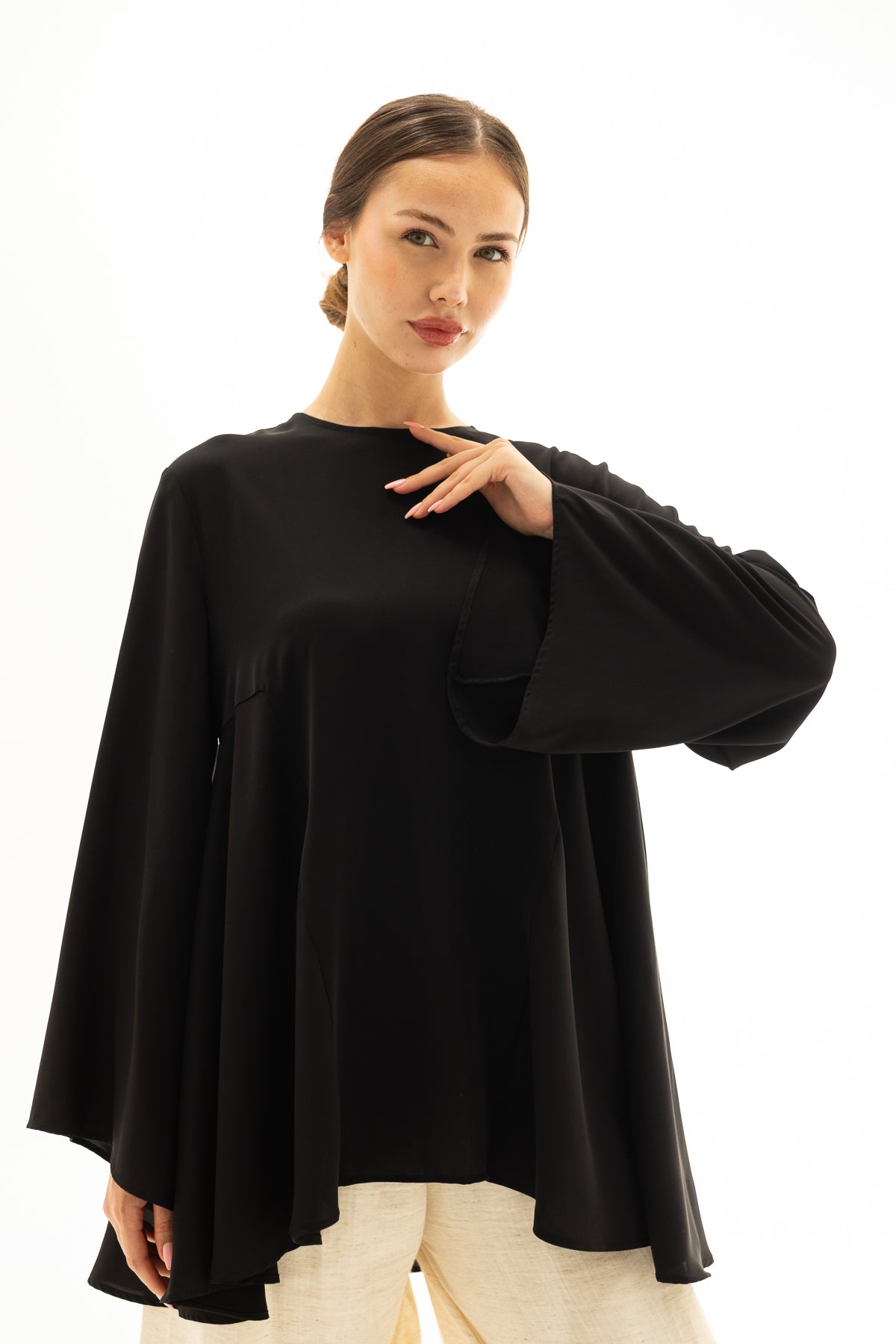 Dubai Krep Kumaş Tunik