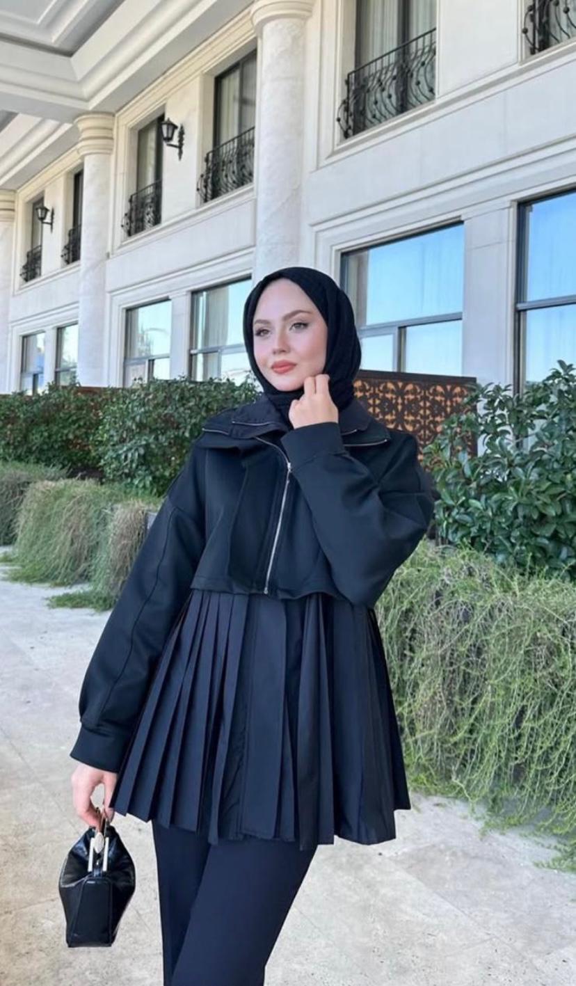 Giydirmeli Kadın Poplin Modal Ceket Standart Beden