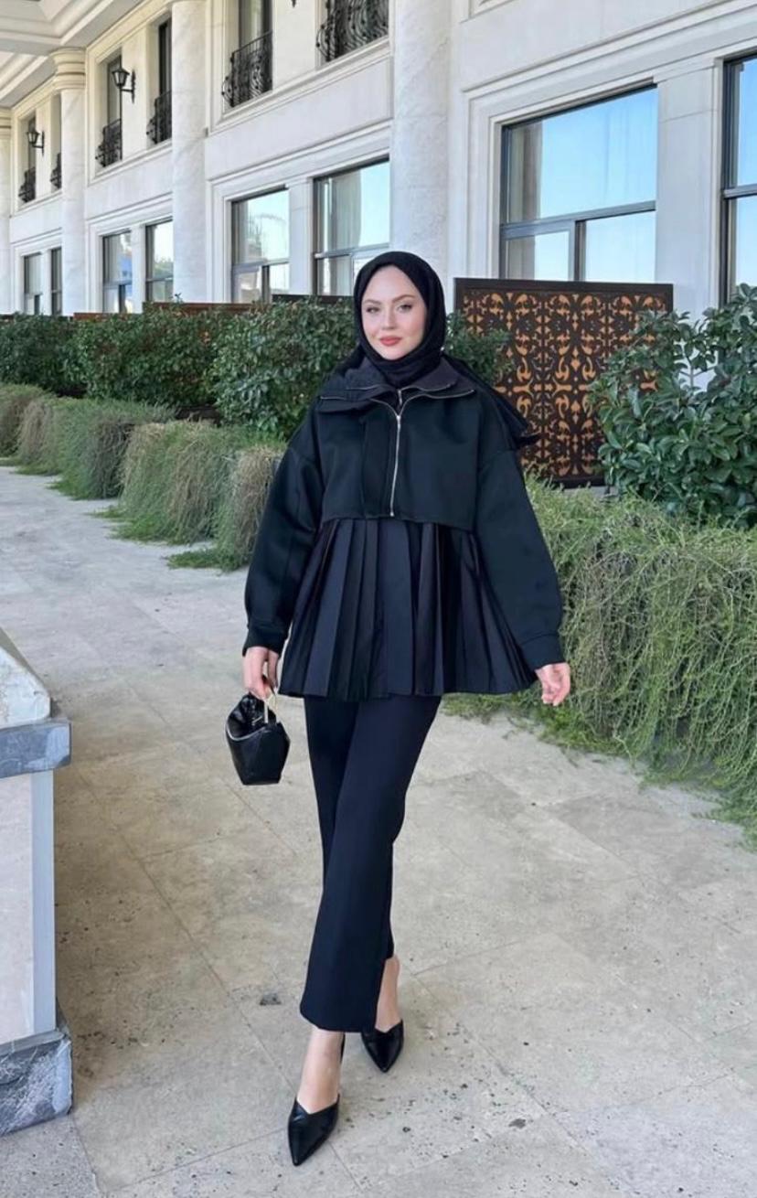 Giydirmeli Kadın Poplin Modal Ceket Standart Beden